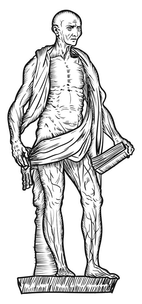 Illustration of Saint Bartholomew, the patron saint of chronic pain